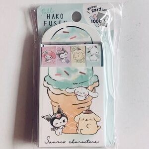 Sanrio Page Flags Ice Cream Sticky Note Markers, Kuromi Cinnamoroll Pochacco